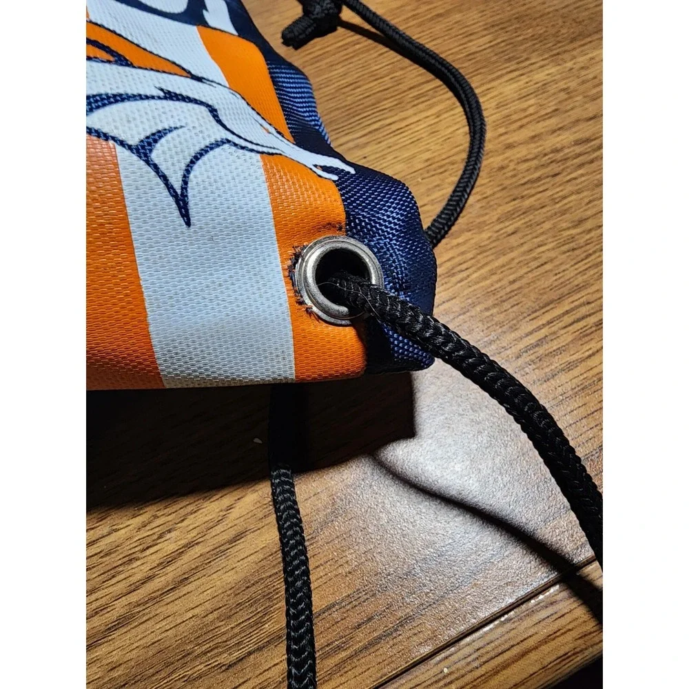 Denver Broncos Fleece Throw‎ 48x56 With Cinch Bag
